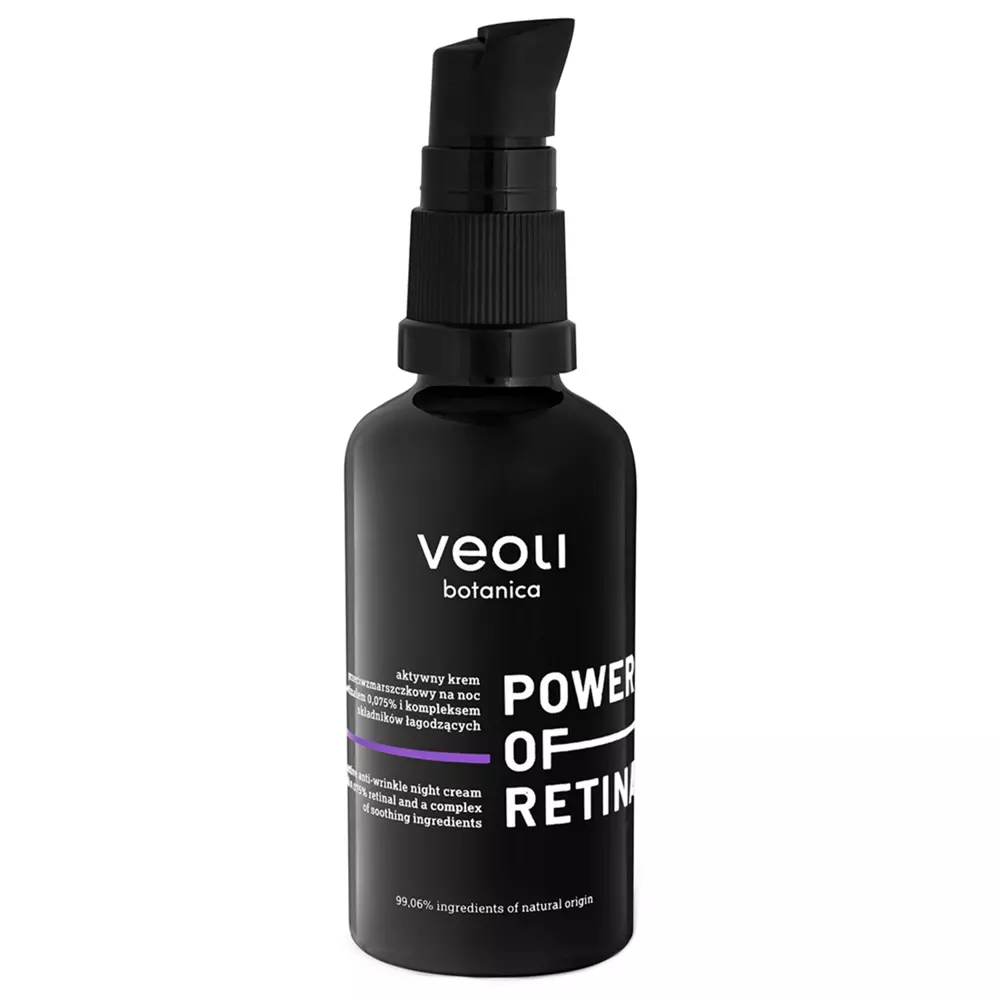 Veoli Botanica - Power of Retinal - Aktywny Krem Przeciwzmarszczkowy na Noc z Retinalem - 40ml