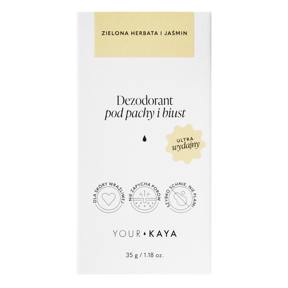 Your Kaya - Dezodorant pod Pachy i Biust - Zielona Herbata i Jaśmin - 35g