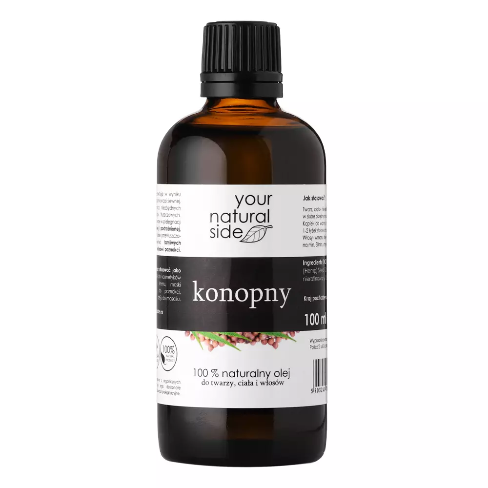 Your Natural Side - Konopny Organic Olej 100% - 100ml