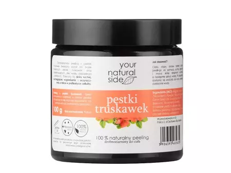 Your Natural Side - Peeling do Ciała z Pestek Truskawek - Drobnoziarnisty - 100g