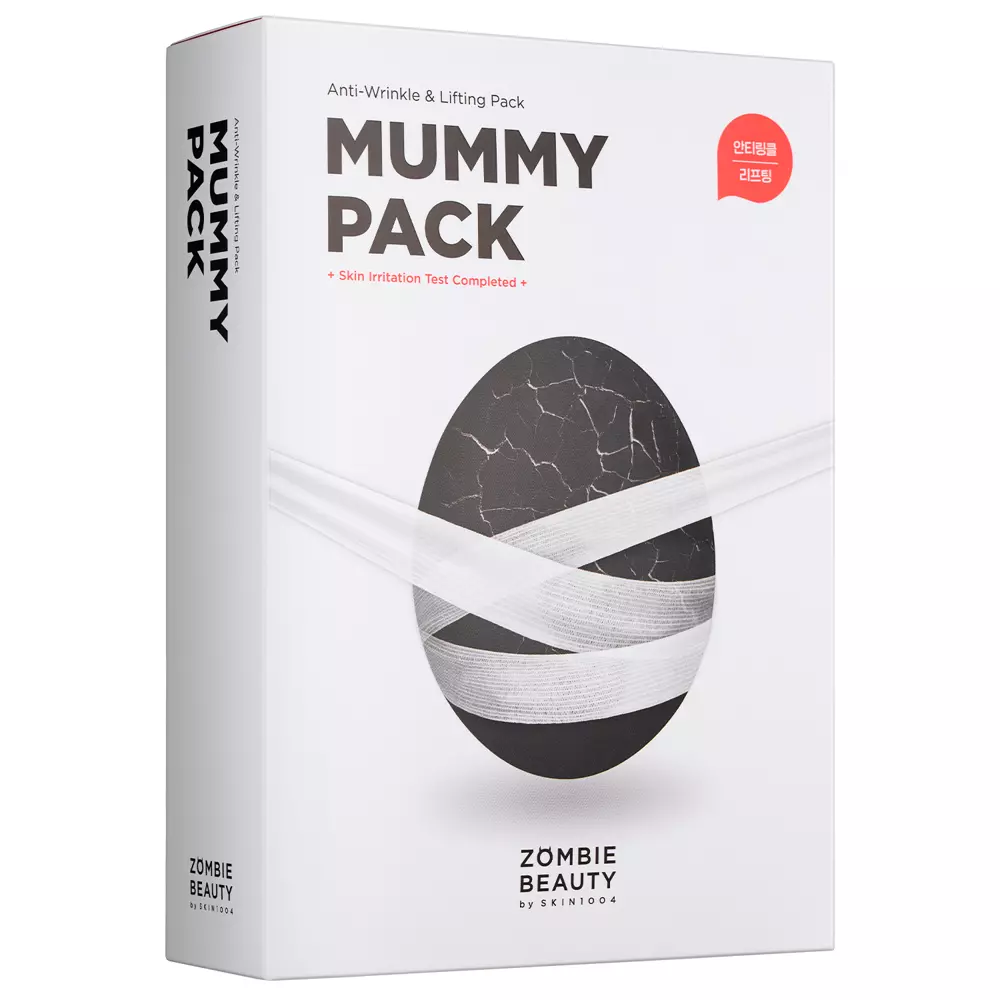 ZOMBIE BEAUTY by SKIN1004 Mummy Pack & Activator Kit - Przeciwzmarszczkowy i Liftingujący Zestaw Masek do Twarzy - 8 szt. 2g/35ml