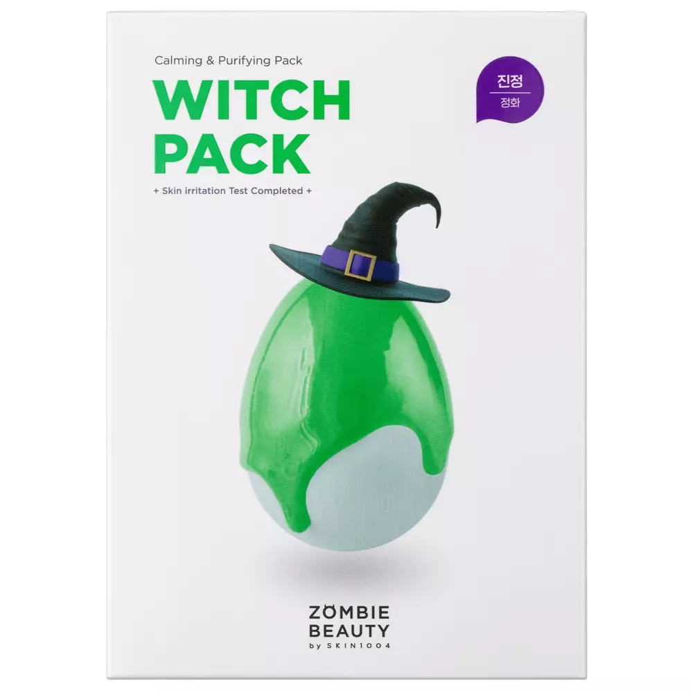 ZOMBIE BEAUTY by SKIN1004 - Witch Pack - Głęboko Oczyszczająca Maska z Zieloną Herbatą - 8 szt. x 15g