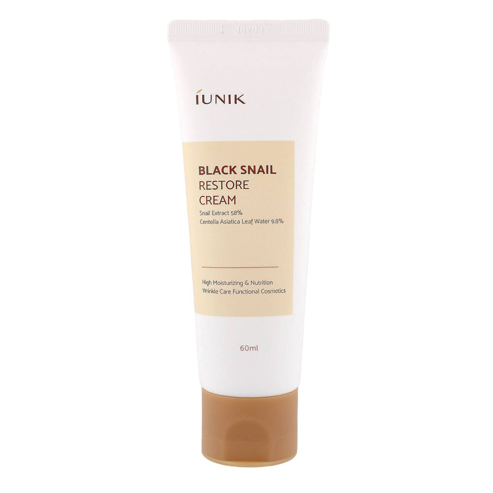 iUNIK - Black Snail Restore Cream - Regenerujący Krem do Twarzy - 60ml