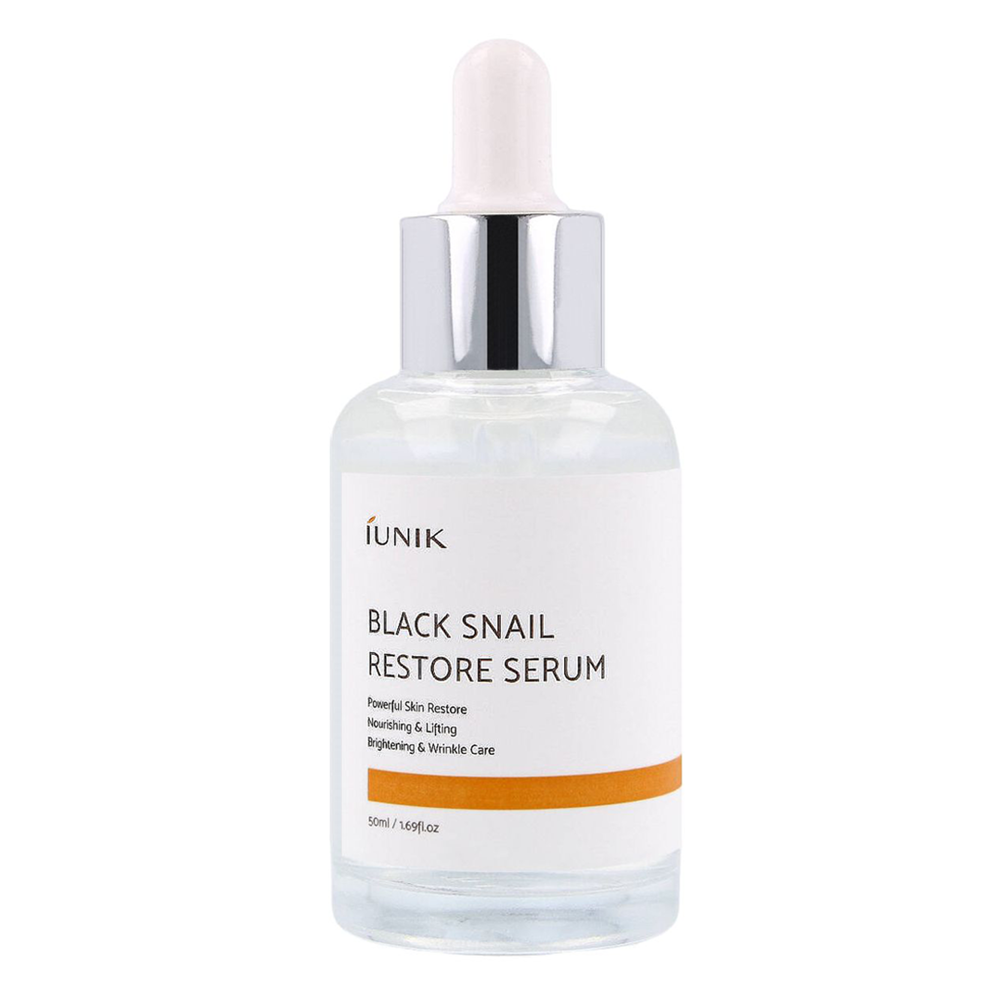 iUNIK - Black Snail Restore Serum - Regenerujące Serum ze Śluzem Ślimaka - 50ml
